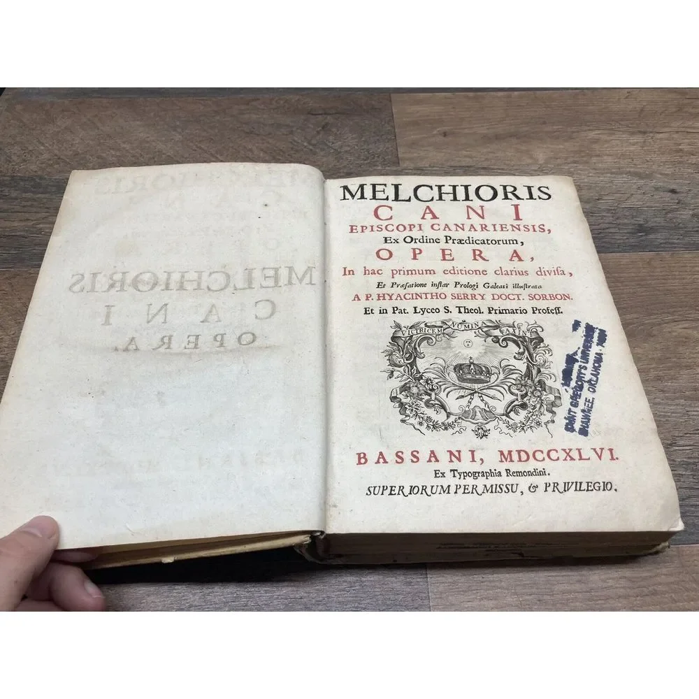 1746 Melchioris Cani Episcopi Canariensis Ex Ordine Praedicatorum‎ -Melchor Cano
